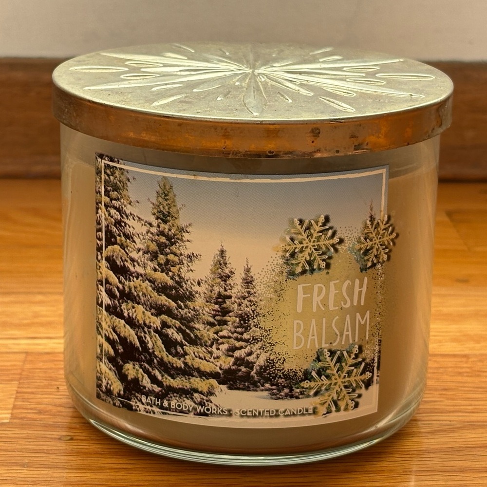 Bath and Body Works Fresh Balsam3 wick Candle